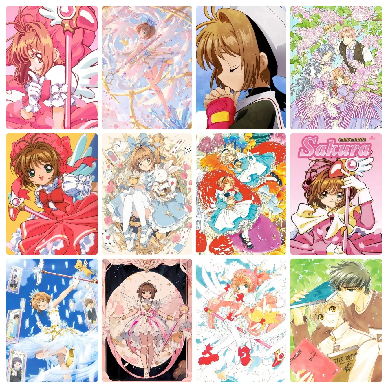 Photo Mosaic Print - Elmas Boyama, Cardcaptor Sakura Anime, Sevimli