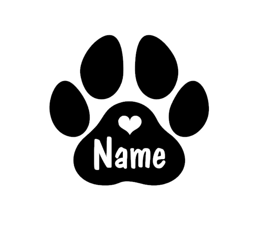 Pet Portrait Custom - 2 adet Kişiselleştirilmiş Ayak İzi ve