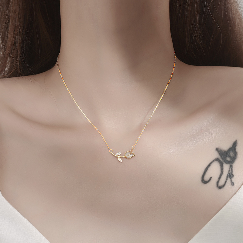 Paslanmaz Çelik Gül ve Lale De - Birth Flower Necklace incelemesi ve fiyatı